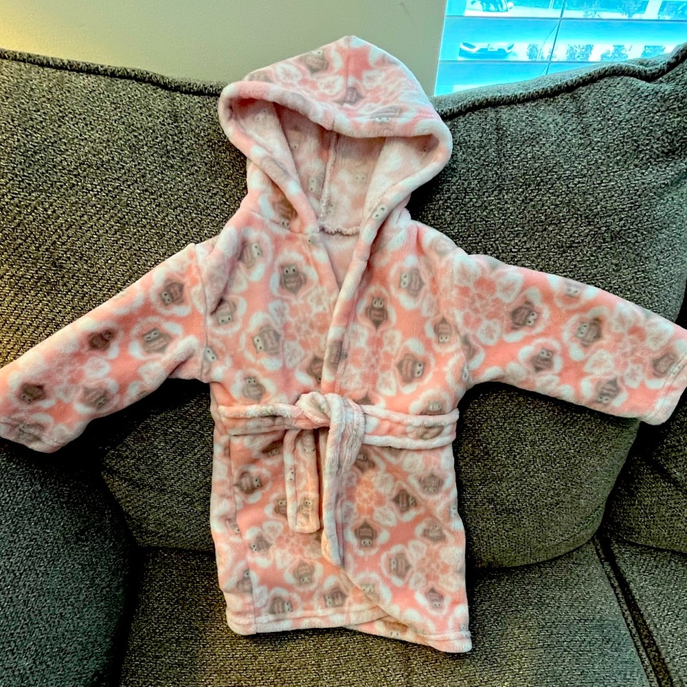 Blankets & Beyond fuzzy robe, approx 9-12 months
